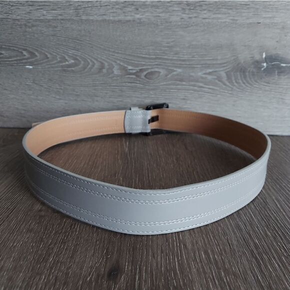Calvin Klein Gray Synthetic Leather Belt Medium - Picture 2 of 7